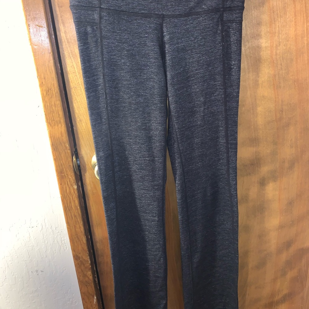 Athleta grey and black washed flair leggings